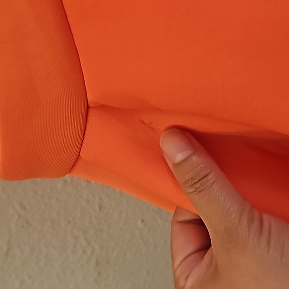 NWOT ASOS Orange Bubble Hem Mini Dress SZ 10 - Picture 5 of 9